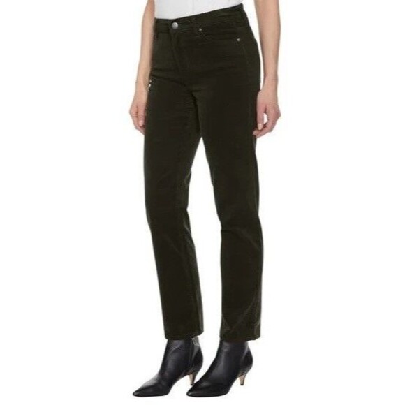 Buffalo Women's Corduroy Pant Straight Leg Rosemary Green 12/32 NWT - Picture 2 of 3
